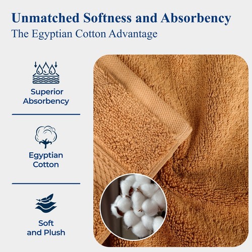Madison Egyptian Cotton Pile Plush Heavyweight 800GSM 6 Piece Towel Set - Picture 131 of 197