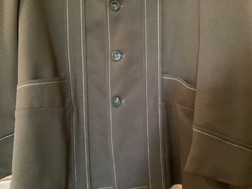 John Blair Blazer Men 42 Brown Poly Rockabilly Retro Suit Jacket VTG - Picture 4 of 15