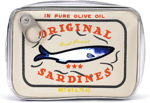 Canned Sardines Makeup Bag, Funny Sardine Tin Fish Cosmetic Bag, Creative Cute M - Picture 8 of 12