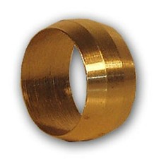 4pcs 1/8 inch OD Brass Compression Sleeve Brass Pipe Fitting NPT fuel water air