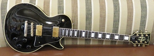 Orville by Gibson LPC Les Paul Custom Ebony Gold Hardware Made in Japan 1990 MOD
