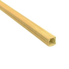 15x15mm Cable Duct Wood Effect Beech Light With Lid 1m Length For Bonding Yourself