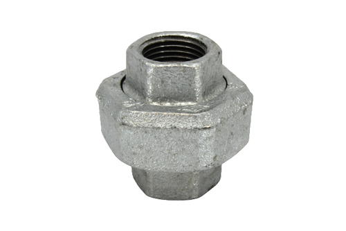 Galvanised Malleable Iron Union Pipe Fitting (BSP) 15mm - 50mm (1/2" - 2") - Picture 2 of 19