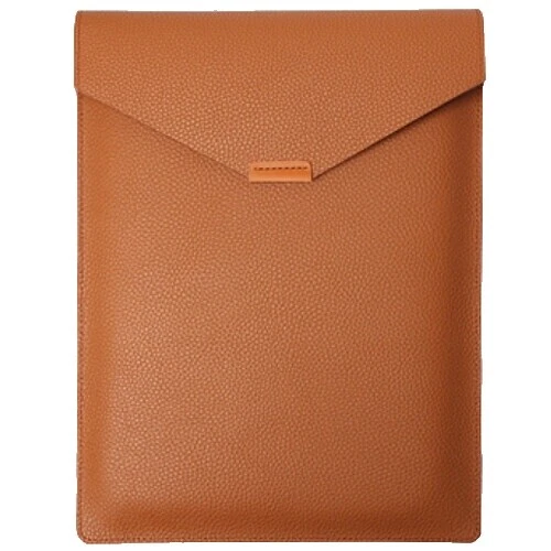 Casos de cuero marrón funda de ordenador portátil