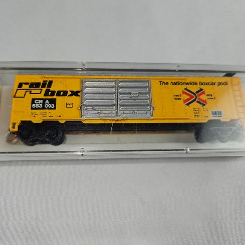 LOT OF 5 N SCALE BOX CARS VARIETY OF BRANDS CON-COR, FRISCO, COTTON BELT (AS IS) - Picture 4 of 6