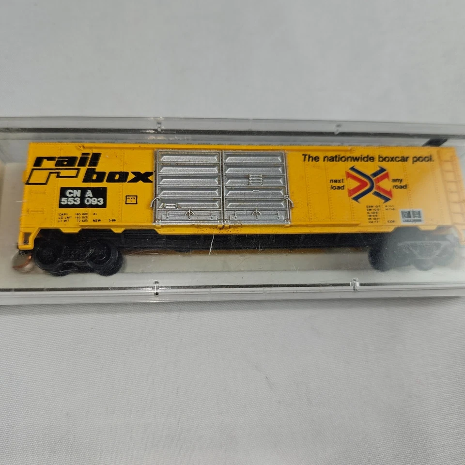 LOT OF 5 N SCALE BOX CARS VARIETY OF BRANDS CON-COR, FRISCO, COTTON BELT (AS IS) - Image 4 of 4