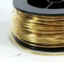 Brass Wire, 14 Gauge, Dead Soft, Round Brass Jewelry Wire, 10 Feet, 015