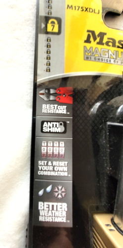 Master Lock Magnum NEW Combination Padlock M175XDLJ - Picture 5 of 6