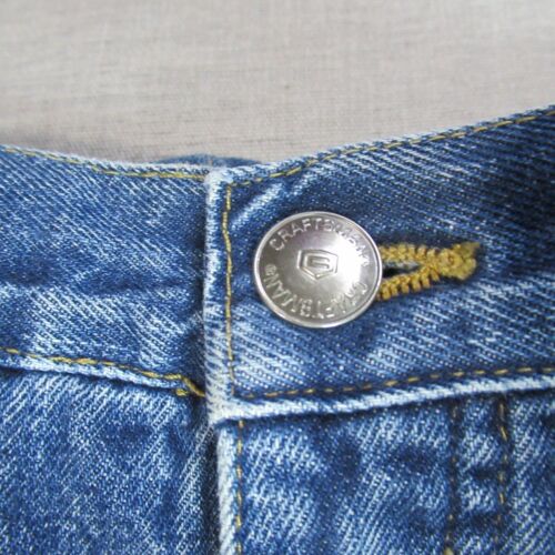 Craftsman Jeans Mens Size 42x30 Blue Demin Carpenter Straight Work Heavyweight - Picture 4 of 12