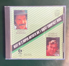 Marty Robbins & Johnny Horton Best Of 2 Super Country Artist 1 CD Never Played