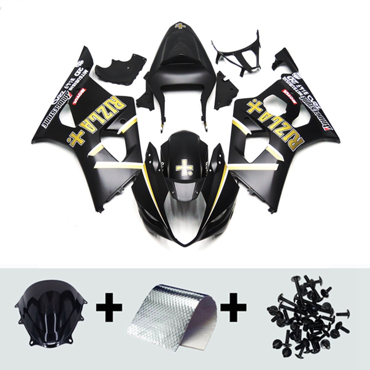 パーツ SUZUKI GSXR1000 K3-K4 2003-2004 200mm 2003 2004 GSX-R1000 K3 K4 replica and custom fairing kit 35