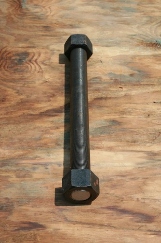 Ganzgewinde Stahl Stangenschraube mit 2 Muttern - 20,5" L x 1,75" Durchmesser - Bild 7 von 11