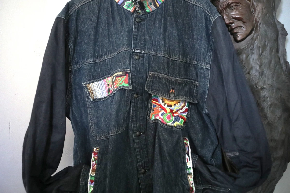 Tribal clearance jean jacket