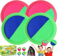 ZMLM Toss Catch Ball Toy Set: Kid Outdoor indoor Toy Game for Age 3-12 Girl Boy