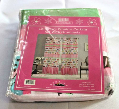 Adorable Kids' Bedroom Curtains - Grommeted Window Set (1 Pair, W80" x L84") - Picture 5 of 21