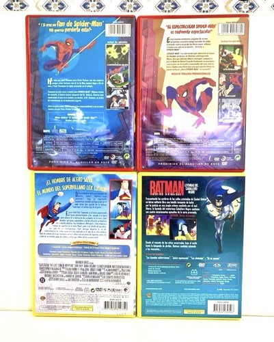 Spiderman, Batman, Y Superman DVD Dibujos En Perfecto Estado - Imagen 2 de 3