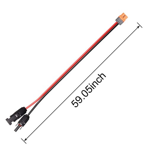 2 PCS 12 AWG Solar Panel Extension Cable Solar Wire Connectors XT60i(2+1) 1.5m - Picture 19 of 23