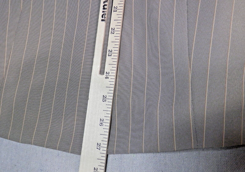 Le Suit Blazer Jacket Size 12 Button Up Lined Striped - Picture 11 of 11
