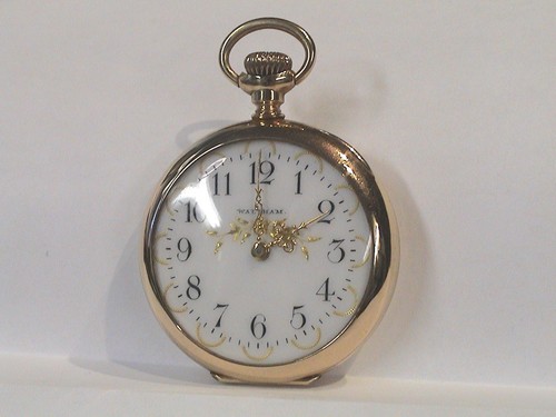 Antike 14k Waltham Open Face Damen Taschenuhr um 1900 funktioniert. Original Koffer - Bild 3 von 12