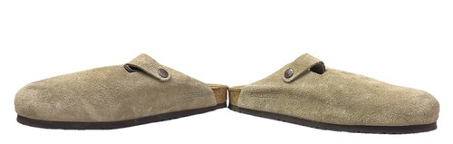 Birkenstock Boston Clogs Used Beige Suede L9 M7 40 Men 7-7.5 & Women 9-9.5 3g - Picture 7 of 10