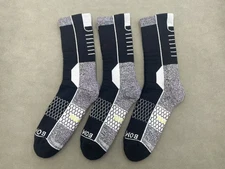 3 Pairs Bombas Women's All-Purpose Performance Calf Socks Size Medium 8-10 black