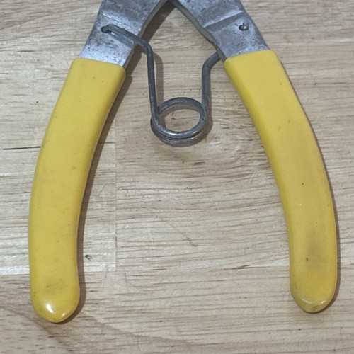 New Britain 6-1/4" Snap Ring Pliers Interchangeable Tips Yellow Handle P-68 USA - Picture 8 of 10