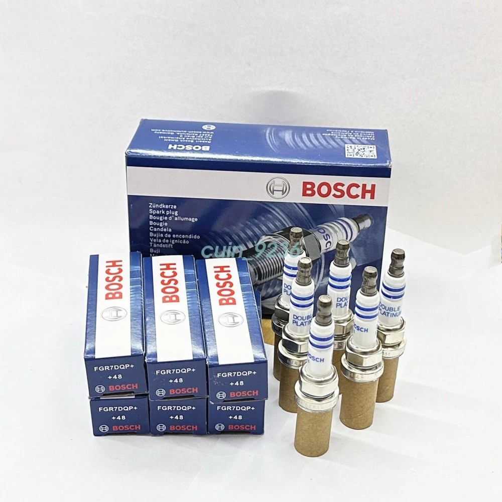 6x Bosch Platinum Spark Plugs FGR7DQP For BMW E39 E46 E83 E36 E53 12120037607