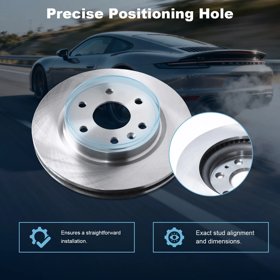 Front Brake Rotor for 2007-2017 GMC Acadia Chevy Traverse Buick Enclave Saturn — 第 4/4 张图片