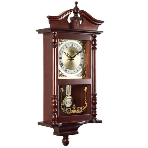 Acctim Westbury RC Dark Wood Clock - Picture 2 of 2