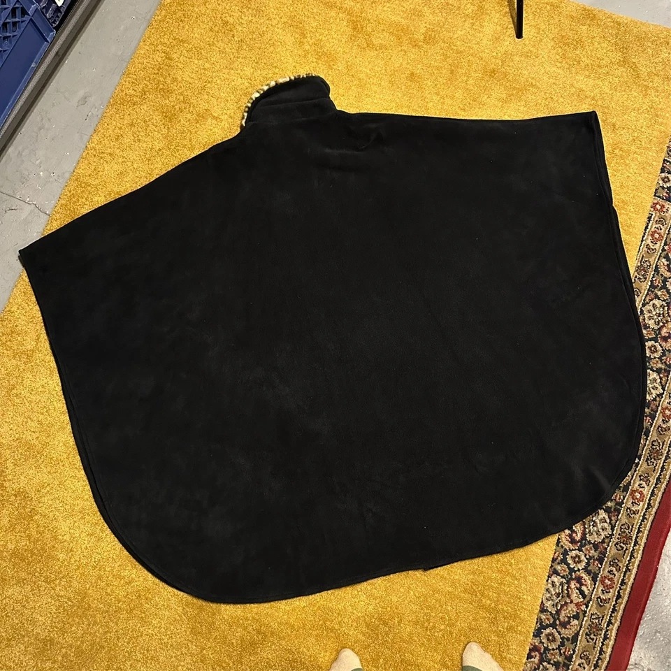 Cuello leopardo polar capa animal estampado acogedor mafia esposa ala de murciélago gótico retro chal Foto 3 de 4