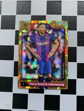 2021-22 Topps Merlin Collection Chrome UCL Pierre-Emerick Aubameyang Gold /50