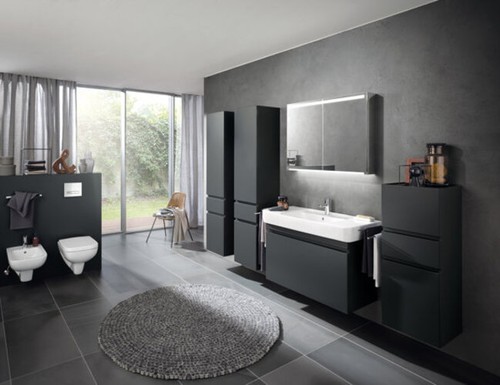 Geberit Option Plus Spiegelschrank mit Beleuchtung, drei Türen, Breite 90 cm, - Bild 2 von 10