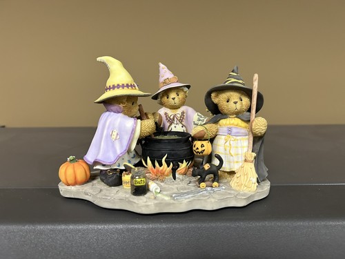 2003 Cherished Teddies GISELLE, GERTRUDE & GLENDA - bubble bubble toil & trouble - Picture 2 of 4