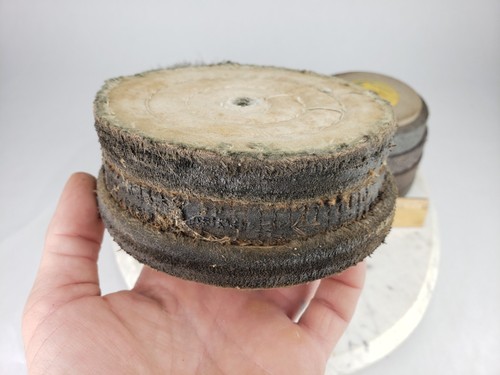 6" Bench Grinder Grinding Wheels Lot Wire Brush 1/2'' Arbor Buffing Stone - Picture 4 of 9