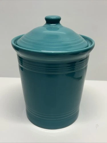 FIESTAWARE FIESTA MEDIUM 2 Qt CANISTER CROCK turquoise blue