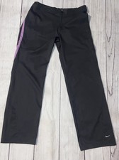 Vintage Nike Silver Tag Joggers Black/Purple Warm-Up Women's Size Extra Large