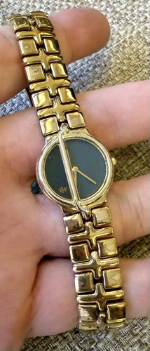 ✨⌚Raymond Weil Traviata 3321 Damen Quarzuhr schwarzes Ziffernblatt 18K vergoldet ⌚ ✨ - Bild 1 von 11