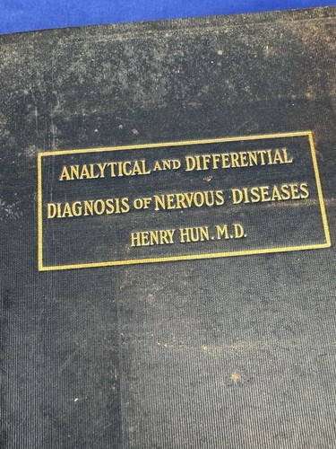 1914 Analytical & Differential Diagnosis of Nervous Diseases ~ Henry Hun M.D. - Imagen 3 de 24