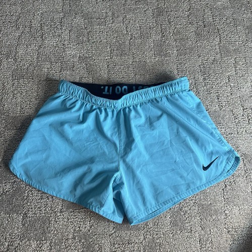 Light Blue Nike Women’s Athletic Running Shorts Size Small - Picture 2 of 7