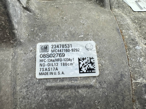 2014-2019 Chevrolet Silverado AC Compressor 23478531 OEM - Picture 4 of 4