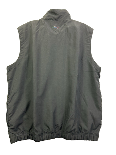 Greg Norman Golf Vest Black Size Medium Windbreaker Fleece Lined Zip sleeveless - Picture 2 of 13