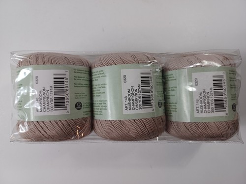 Tante Lydias 100 % Viskose Bambus Häkelgarn Größe 10 ~ 300 Yds je 3 Rollen - Bild 3 von 6