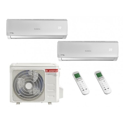 CLIMATIZZATORE ARISTON ALYS DUAL SPLIT INVERTER 9000+12000 BTU GAS R 32 50XD0-O
