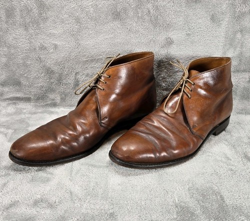 Peal & Co Brooks Brothers Chukka Stiefeletten braun Leder Gr. 11 D England Made