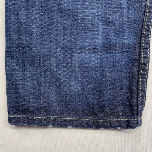 Levis 513 Jeans Mens 38x30 Slim Fit Straight Leg Dark Wash Whiskered Red Tab - Picture 14 of 17