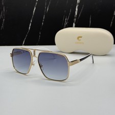 NEW CARRERA 1055/S J5G08 PILOTE GOLD/BLUE UNISEX SUNGLASSES CARRERA
