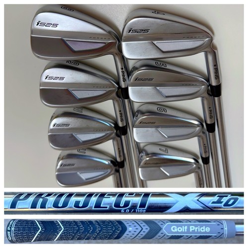Ping i525 Black Dot 4-PW+UW Irons Set Project X IO 6.0 110g Stiff Flex Shafts