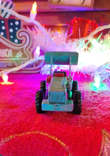 Vintage Matchbox M-4 Major Pack Aveling-Barford Loading Shovel Tractor Blue 1960 - Picture 8 of 12