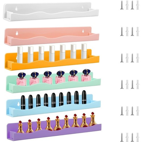Nail Polish Rack Vanity Storage Shelf Makeup Display Holds Nail Polish Bottles - Picture 4 of 5