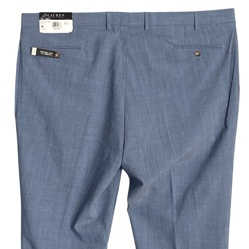Lauren Ralph Lauren Herren 44x32 Classic Fit Flatfront Anzughose hellblau NEU - Bild 6 von 11